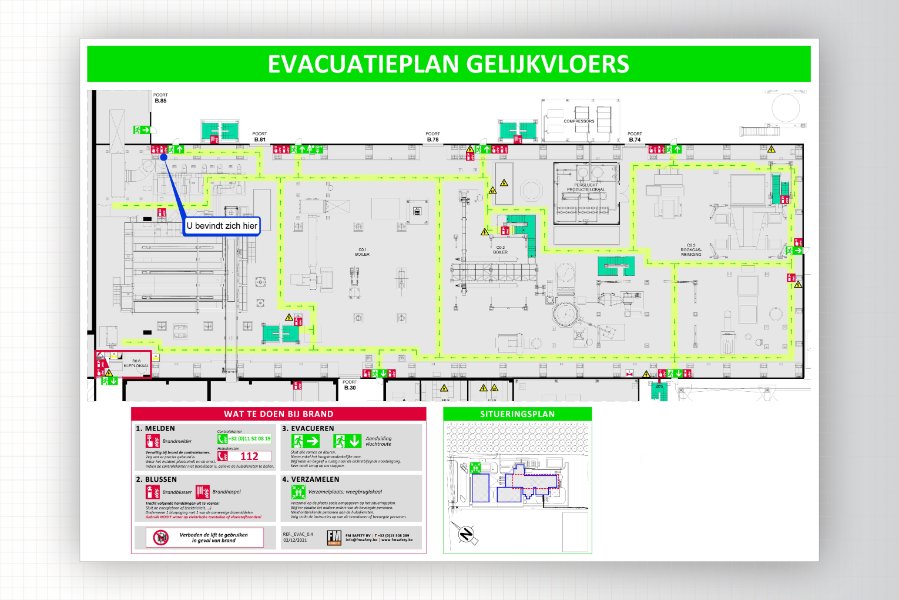 Exemple de plan d'évacuation